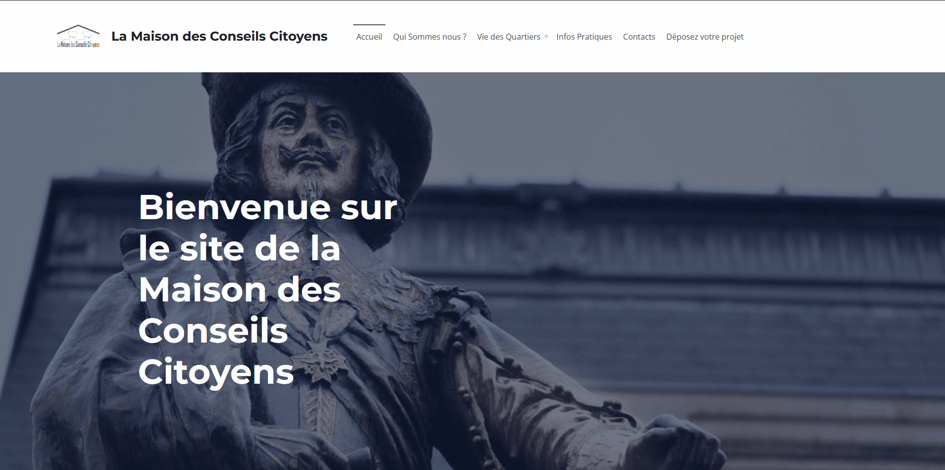 Le site web de la maison conseils citoyens de charleville-mézières